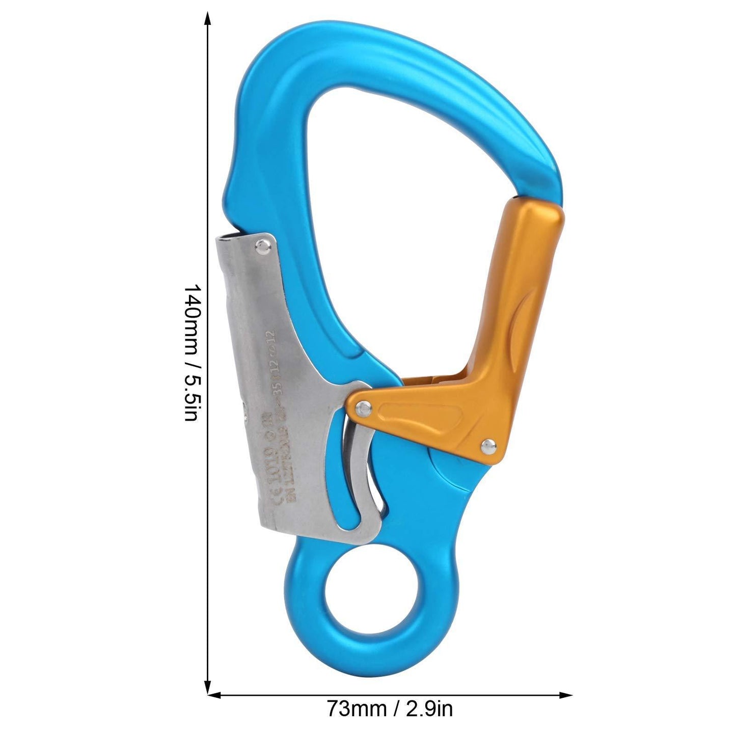 Safety Hook 35KN Aviation Aluminum 7075 Climbing Button Carabiner