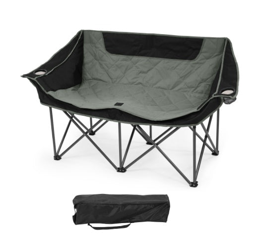 Only Supports Self Pickup Outdoor Camping Chair, Oversized Recliner With Armrests, Cup Holder And Carrying Bag, Outdoor Heavy Duty Folding Chair