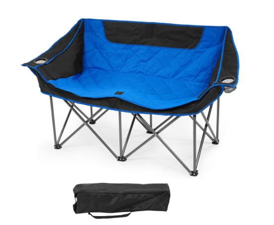 Only Supports Self Pickup Outdoor Camping Chair, Oversized Recliner With Armrests, Cup Holder And Carrying Bag, Outdoor Heavy Duty Folding Chair