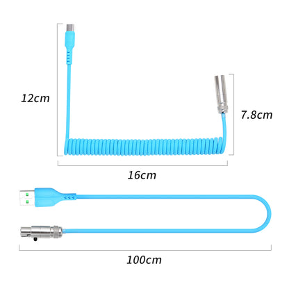 Telescopic Spring Aviation Plug Data Line