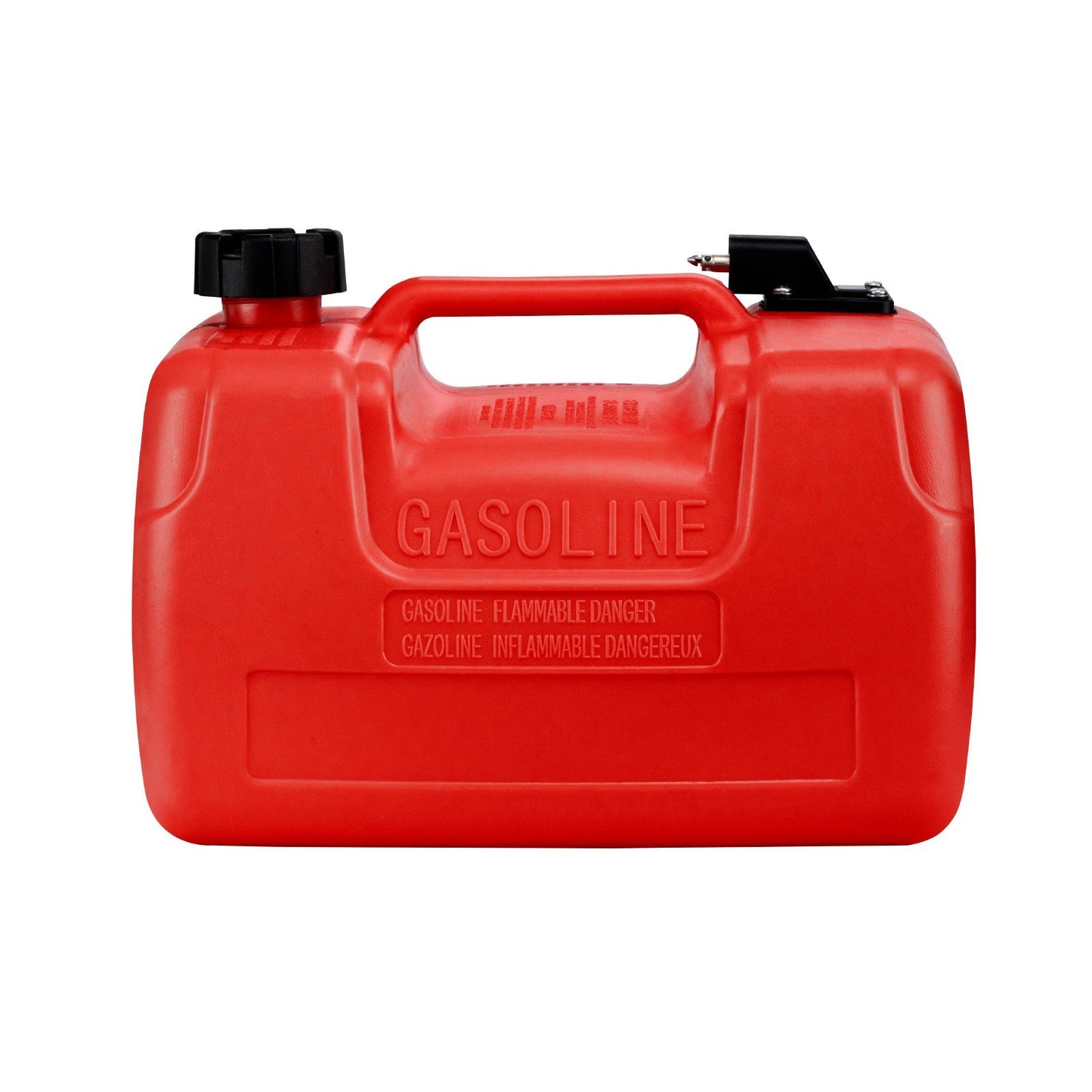 Marine Fuel Tank, 3.17 Gallon 12L, Portable Boat Fuel Gas Tank For Outboard Engine Boats, Plastic Outboard Marine Boat Fuel Tank With Hose, Easy To Carry For Yacht, Fishing Boat, Deck Boat, Red