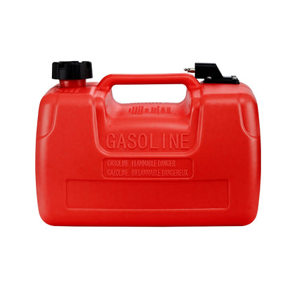 Marine Fuel Tank, 3.17 Gallon 12L, Portable Boat Fuel Gas Tank For Outboard Engine Boats, Plastic Outboard Marine Boat Fuel Tank With Hose, Easy To Carry For Yacht, Fishing Boat, Deck Boat, Red
