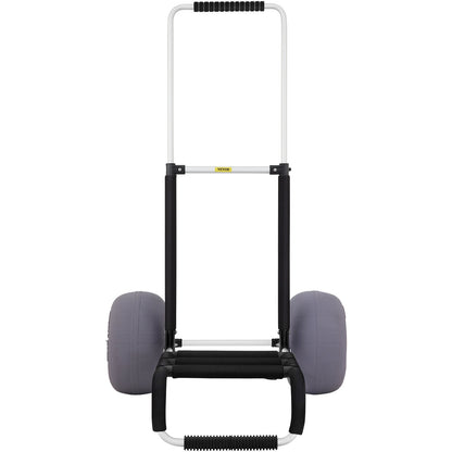 VEVOR Beach Carts For Sand,  Cargo Deck, TPU Balloon Wheels, 165LBS Loading Folding Sand Cart Adjustable Height, Aviation Aluminum Cart For Picnic, Fishing, Beach
