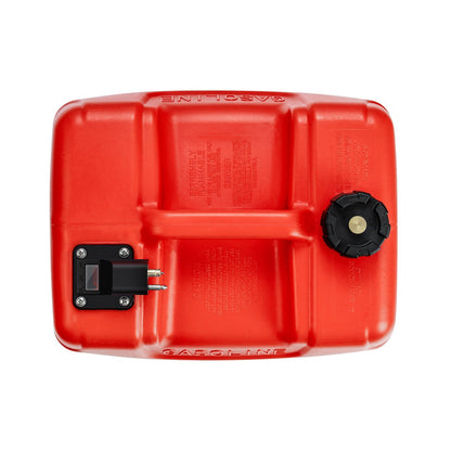 Marine Fuel Tank, 3.17 Gallon 12L, Portable Boat Fuel Gas Tank For Outboard Engine Boats, Plastic Outboard Marine Boat Fuel Tank With Hose, Easy To Carry For Yacht, Fishing Boat, Deck Boat, Red
