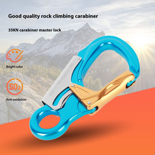 Safety Hook 35KN Aviation Aluminum 7075 Climbing Button Carabiner