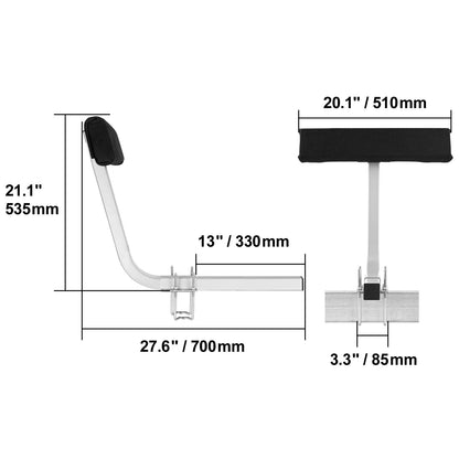 VEVOR Marine Trailer Assistant, Flexibly Adjustable Bunk Guide-Ons, Pair Of Durable Steel Support Poles, Robust Roller Guide, Suitable For Ski Boats, Fishing Boats, Or Sailboats 20