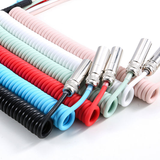 Telescopic Spring Aviation Plug Data Line